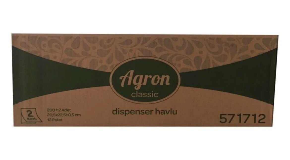 Agron Z Katlı kağıt havlu 200lü 12 paket