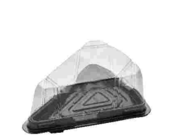 ÜÇGEN SİYAH KEK KABI TAKIM (1X200)