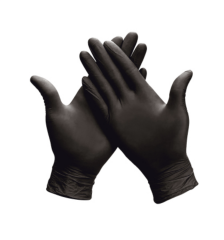 Nitril ultra kalın siyah eldiven xl