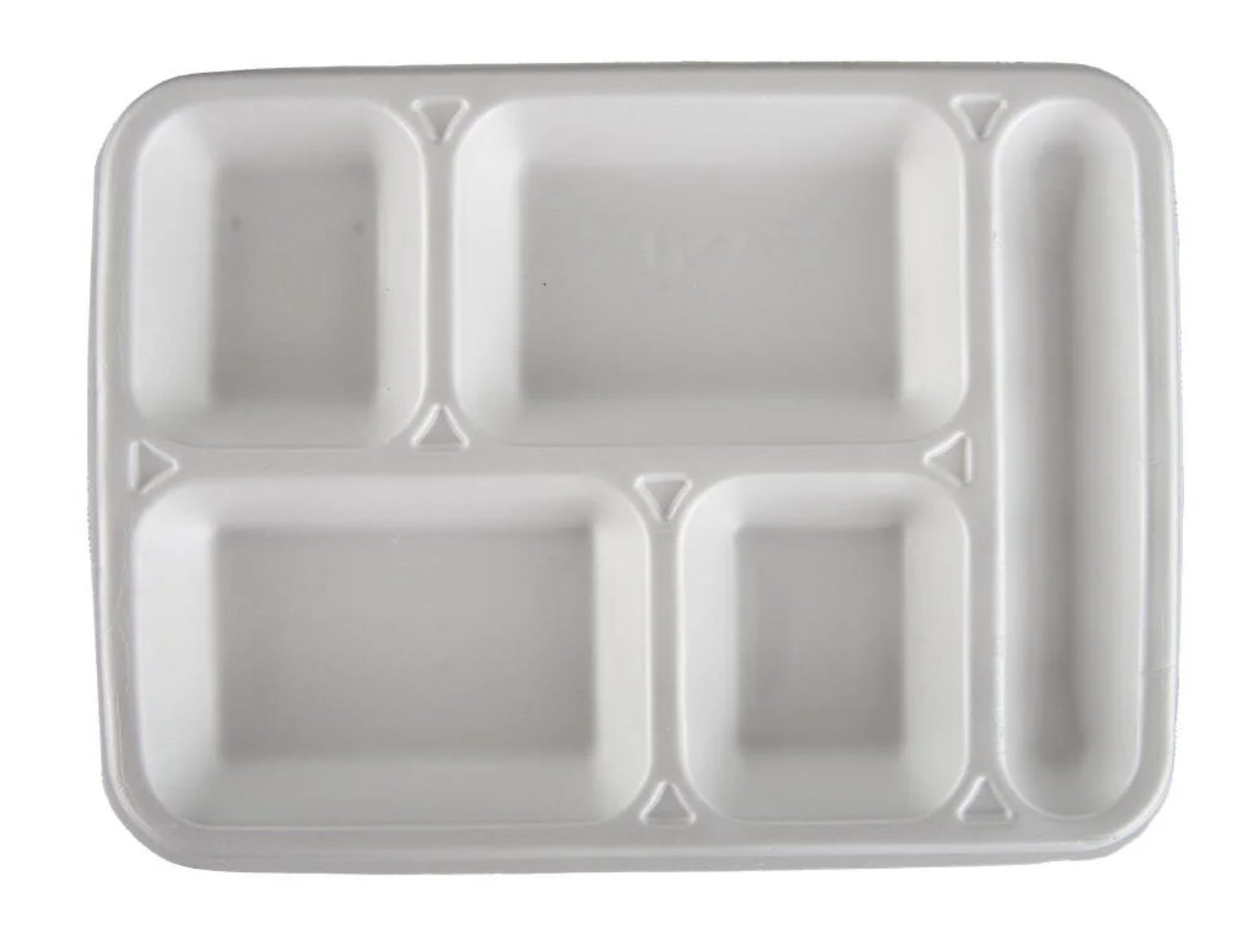 50 Adet Köpük Tabak 5 Bölmeli  Tabldot.  Mod 27B