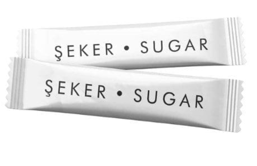 Tek Kullanımlık Stick şeker  Hijyenik Sargılı 1 Paket 3 kg
