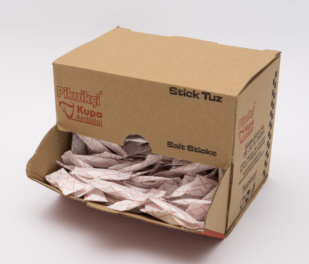 Tek Kullanımlık Stick Tuz Hijyenik Sargılı 1 Paket