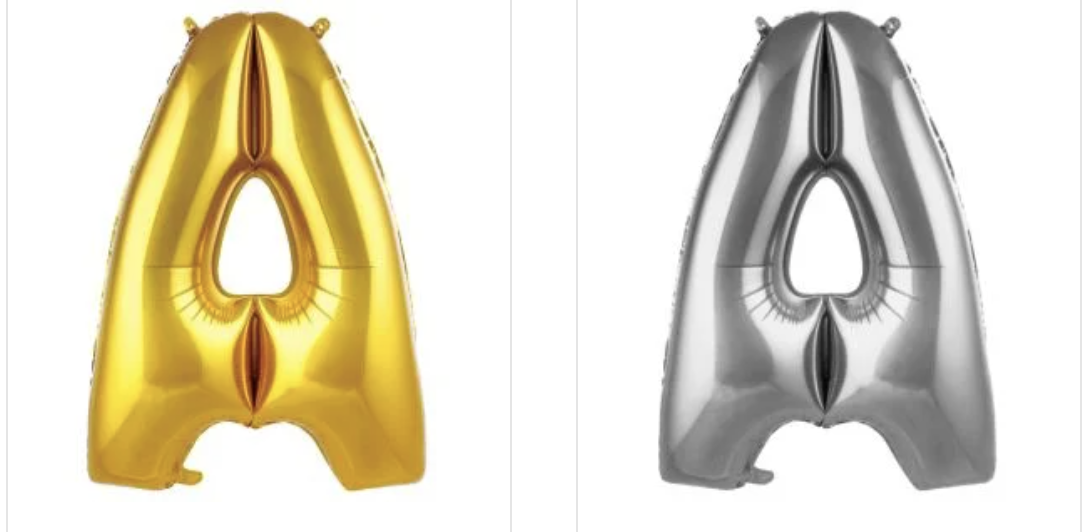 A - HARFİ  40 inç ( 100 cm )  Helyum Folyo Balon