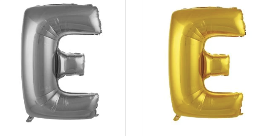 E- HARFİ  40 inç ( 100 cm )  Helyum Folyo Balon