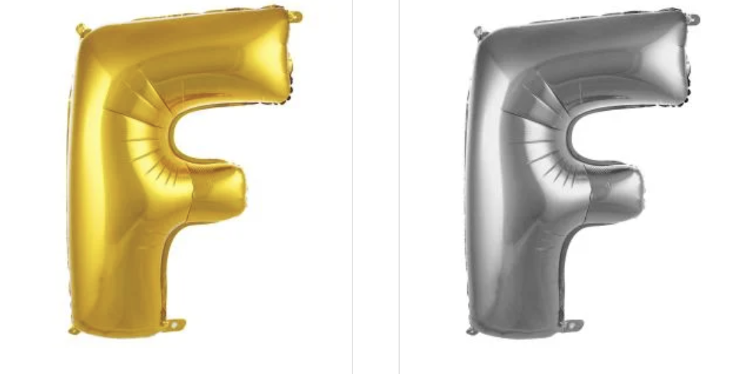 F- HARFİ  40 inç ( 100 cm )  Helyum Folyo Balon