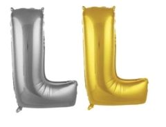 L - HARFİ  40 inç ( 100 cm )  Helyum Folyo Balon