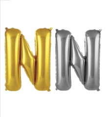 N - HARFİ  40 inç ( 100 cm )  Helyum Folyo Balon