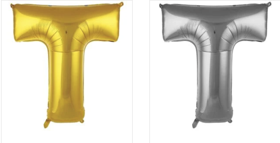 T- HARFİ  40 inç ( 100 cm )  Helyum Folyo Balon