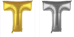 T- HARFİ  40 inç ( 100 cm )  Helyum Folyo Balon