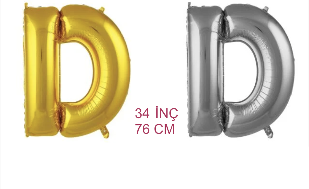 34 inç ( 76 cm )  Helyum Folyo Balon