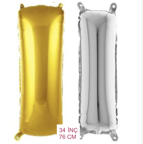 I ve İ 34 inç ( 76 cm )  Helyum Folyo Balon