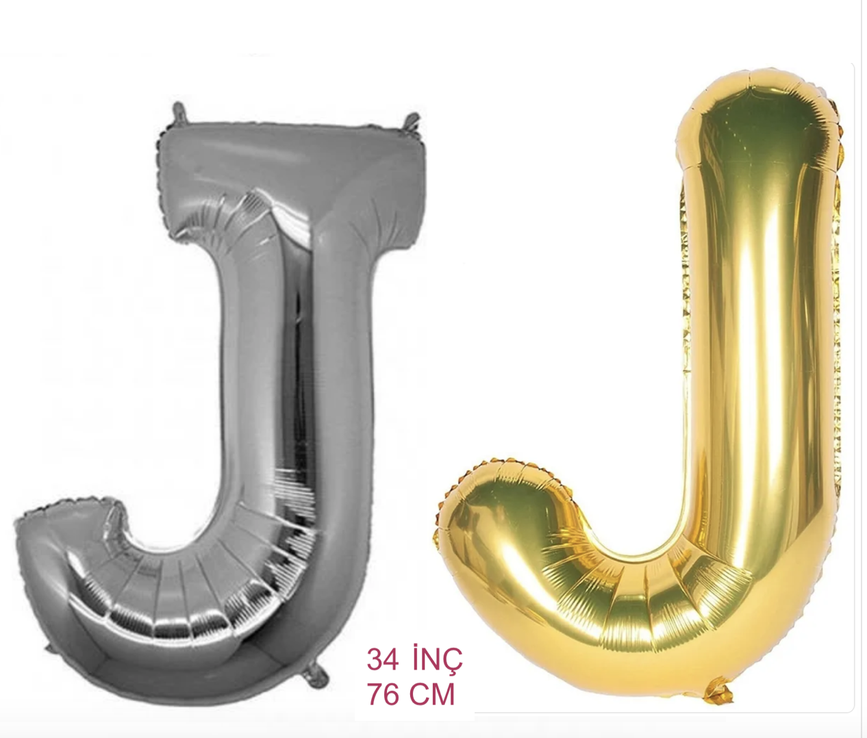 34 inç ( 76 cm )  Helyum Folyo Balon