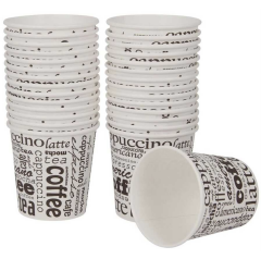 4 Oz Karton Bardak | Tek Kullanımlık – Espresso, Türk Kahvesi ve Tadımlık İçecekler İçin