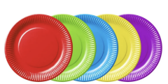 Renkli Plastik Tabaklar