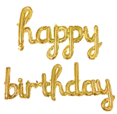 EL YAZILI HAPPY BİRTHDAY  SET FOLYO BALON