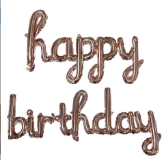 EL YAZILI HAPPY BİRTHDAY  SET FOLYO BALON