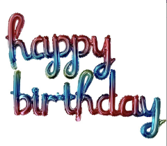 EL YAZILI HAPPY BİRTHDAY  SET FOLYO BALON