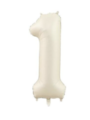 1 RAKAM FOLYO BALONLAR HELYUM UYUMLU 34 İNÇ 76 CM