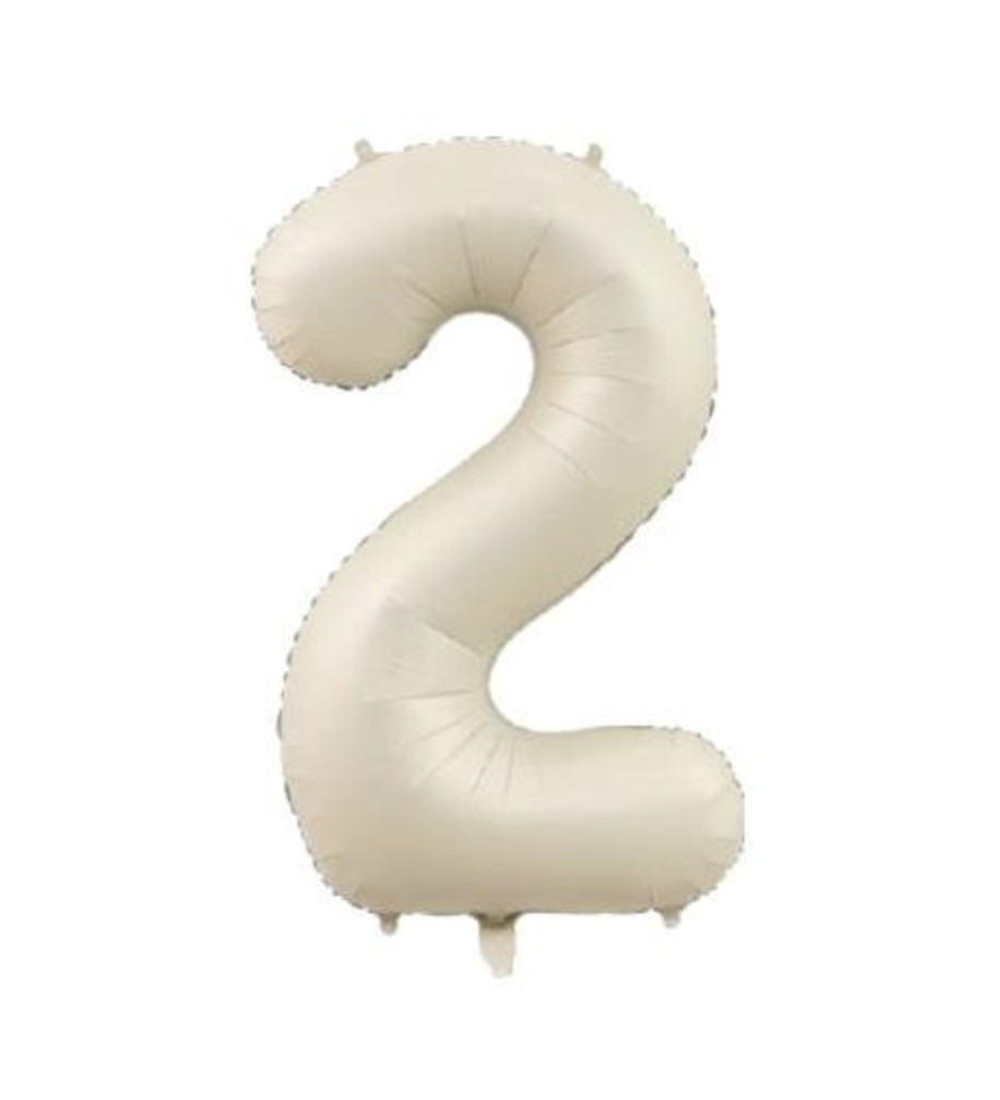 2 RAKAM FOLYO BALONLAR HELYUM UYUMLU 34 İNÇ 76 CM