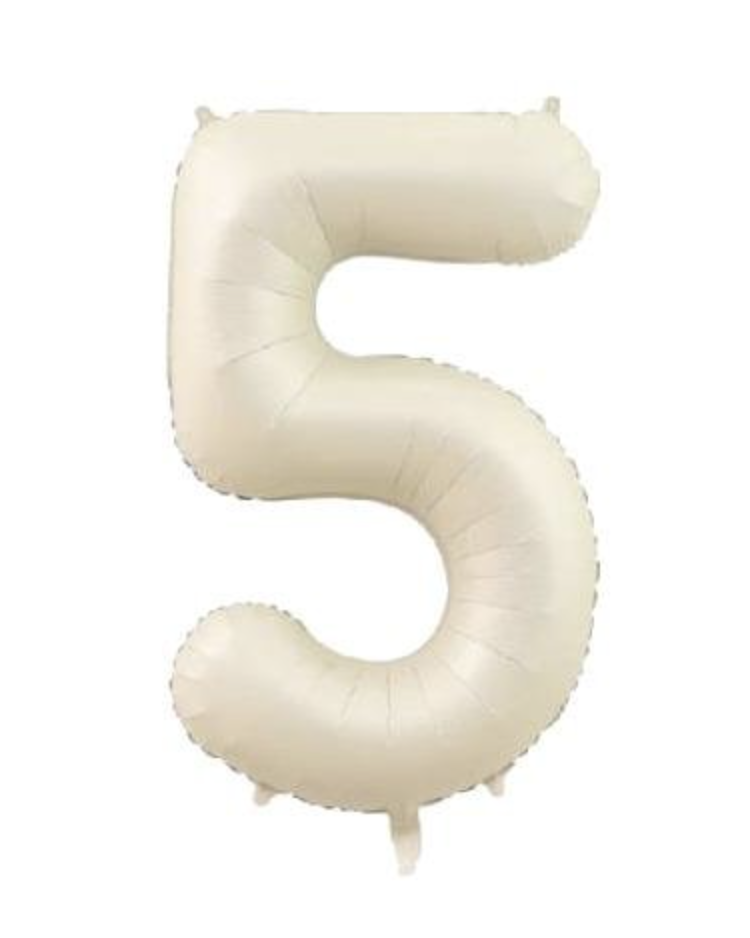 5  RAKAM FOLYO BALONLAR HELYUM UYUMLU 34 İNÇ 76 CM