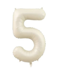 5  RAKAM FOLYO BALONLAR HELYUM UYUMLU 34 İNÇ 76 CM