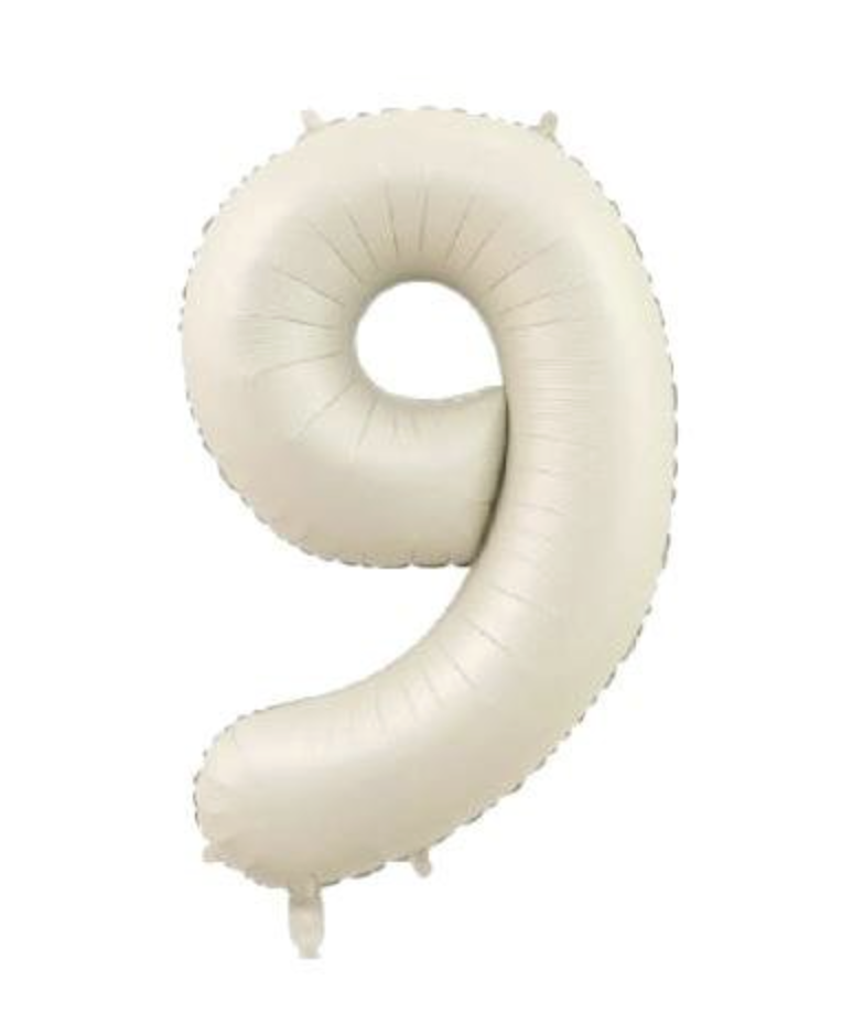 9  RAKAM FOLYO BALONLAR HELYUM UYUMLU 34 İNÇ 76 CM