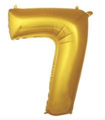 7  RAKAM FOLYO BALONLAR HELYUM UYUMLU 40 İNÇ 100 CM