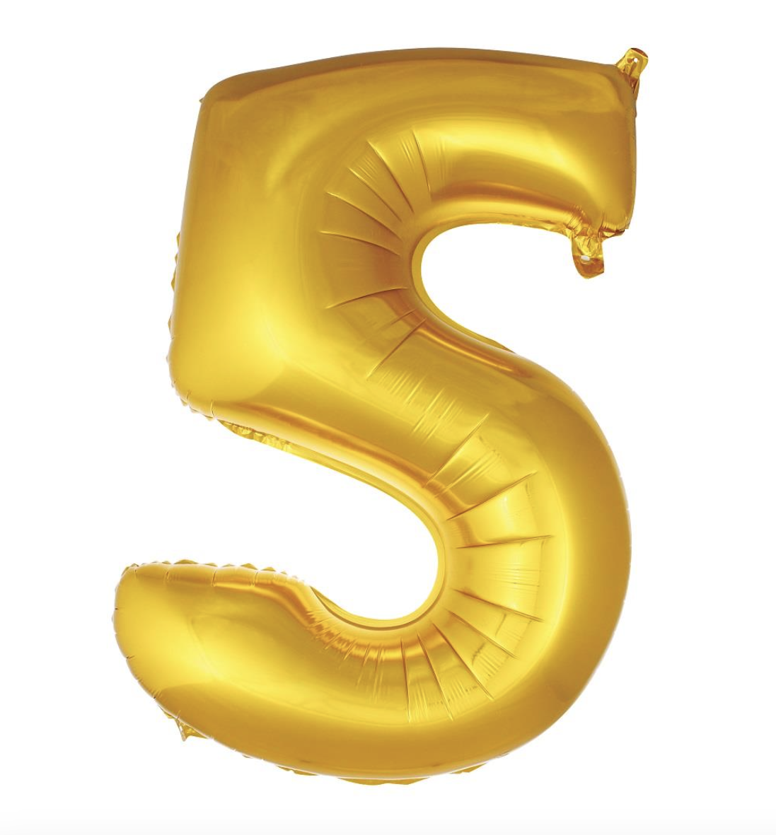 5  RAKAM FOLYO BALONLAR HELYUM UYUMLU 40 İNÇ 100 CM