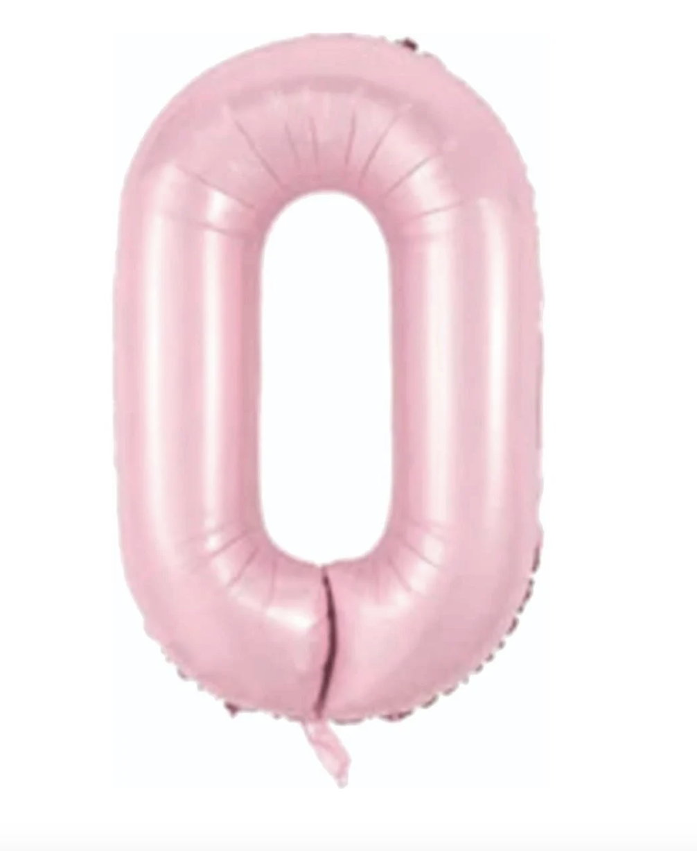 0 RAKAM FOLYO BALONLAR HELYUM UYUMLU 34 İNÇ 76 CM