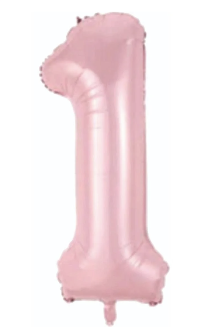 1 RAKAM FOLYO BALONLAR HELYUM UYUMLU 34 İNÇ 76 CM