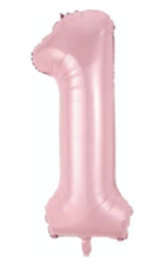 1 RAKAM FOLYO BALONLAR HELYUM UYUMLU 34 İNÇ 76 CM