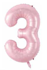 3 RAKAM FOLYO BALONLAR HELYUM UYUMLU 34 İNÇ 76 CM