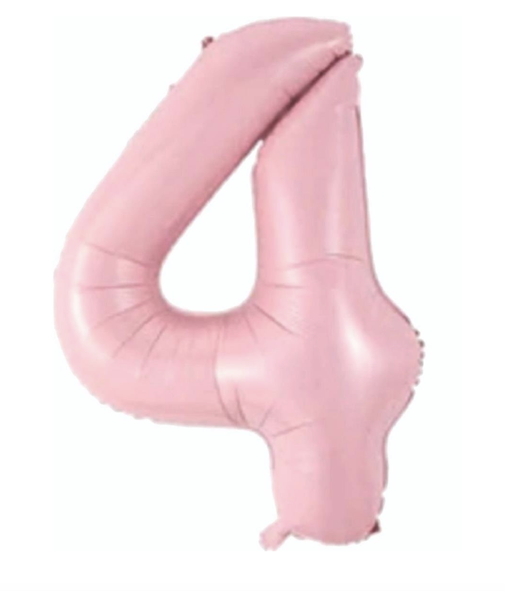4 RAKAM FOLYO BALONLAR HELYUM UYUMLU 34 İNÇ 76 CM