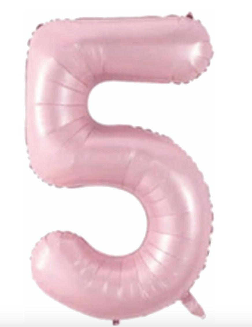 5  RAKAM FOLYO BALONLAR HELYUM UYUMLU 34 İNÇ 76 CM