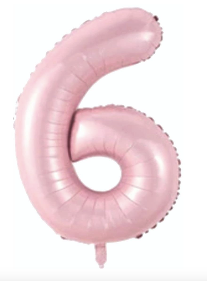 6  RAKAM FOLYO BALONLAR HELYUM UYUMLU 34 İNÇ 76 CM