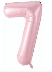 7  RAKAM FOLYO BALONLAR HELYUM UYUMLU 34 İNÇ 76 CM