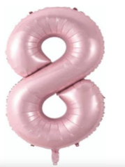 8  RAKAM FOLYO BALONLAR HELYUM UYUMLU 34 İNÇ 76 CM