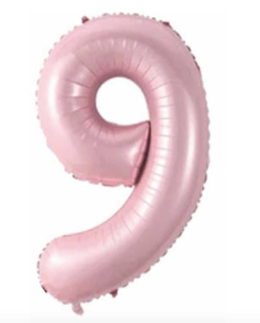 9  RAKAM FOLYO BALONLAR HELYUM UYUMLU 34 İNÇ 76 CM