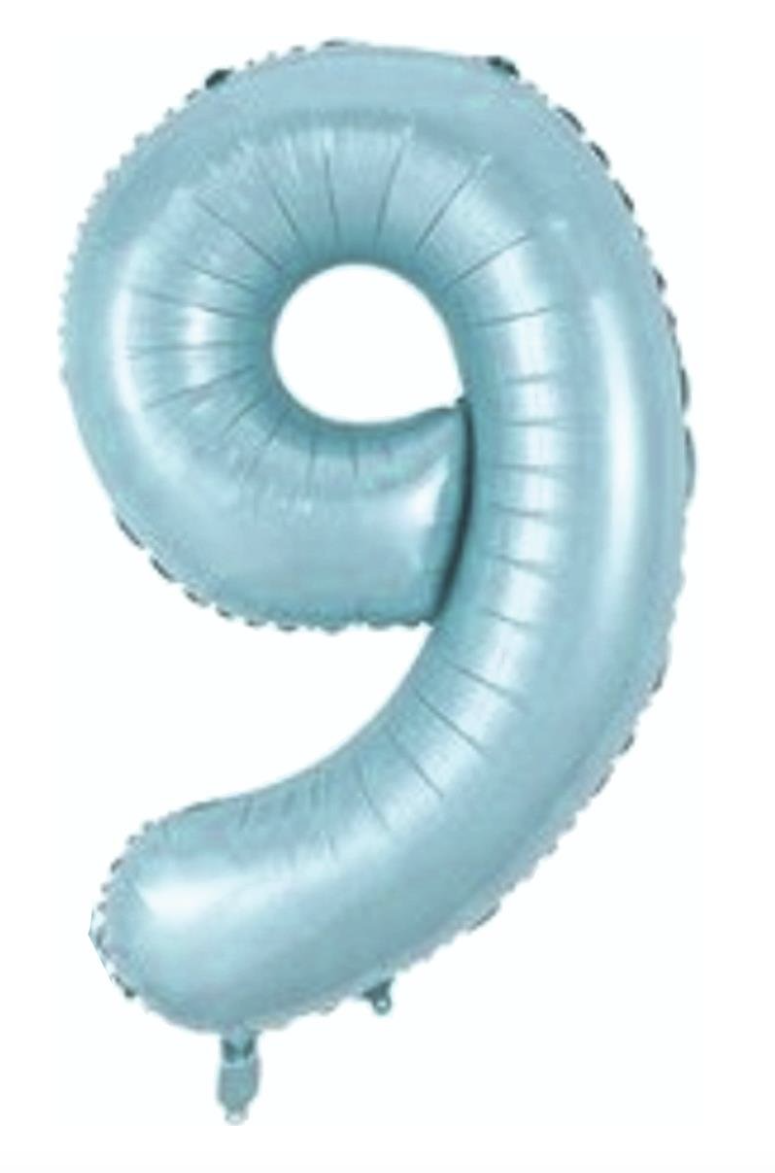 9  RAKAM FOLYO BALONLAR HELYUM UYUMLU 34 İNÇ 76 CM