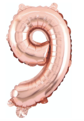 9  RAKAM FOLYO BALONLAR HELYUM UYUMLU 34 İNÇ 76 CM