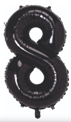 8  RAKAM FOLYO BALONLAR HELYUM UYUMLU 34 İNÇ 76 CM