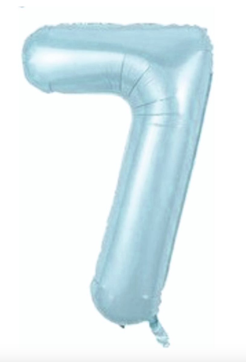 7  RAKAM FOLYO BALONLAR HELYUM UYUMLU 34 İNÇ 76 CM