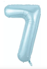 7  RAKAM FOLYO BALONLAR HELYUM UYUMLU 34 İNÇ 76 CM