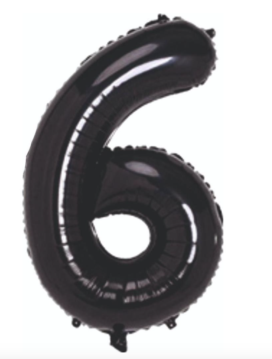 6  RAKAM FOLYO BALONLAR HELYUM UYUMLU 34 İNÇ 76 CM