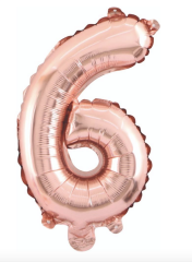6  RAKAM FOLYO BALONLAR HELYUM UYUMLU 34 İNÇ 76 CM