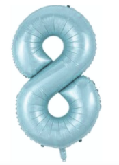 8  RAKAM FOLYO BALONLAR HELYUM UYUMLU 34 İNÇ 76 CM