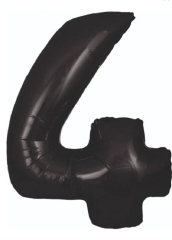 4 RAKAM FOLYO BALONLAR HELYUM UYUMLU 34 İNÇ 76 CM