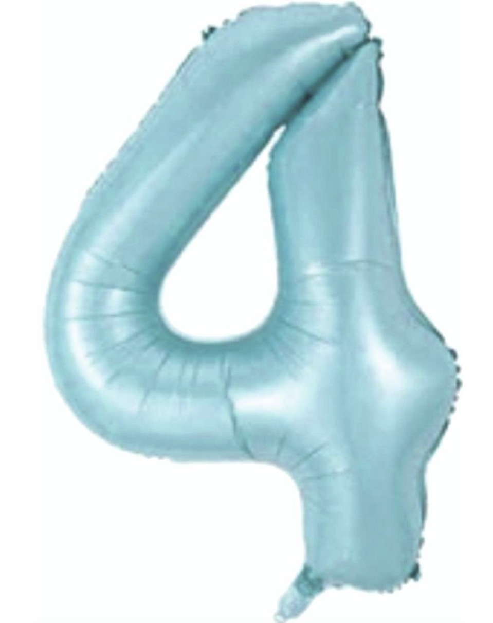 4 RAKAM FOLYO BALONLAR HELYUM UYUMLU 34 İNÇ 76 CM