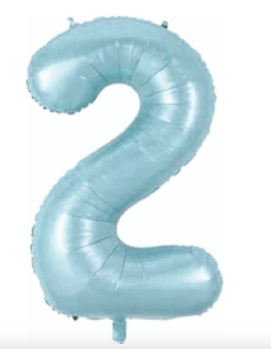 2 RAKAM FOLYO BALONLAR HELYUM UYUMLU 34 İNÇ 76 CM