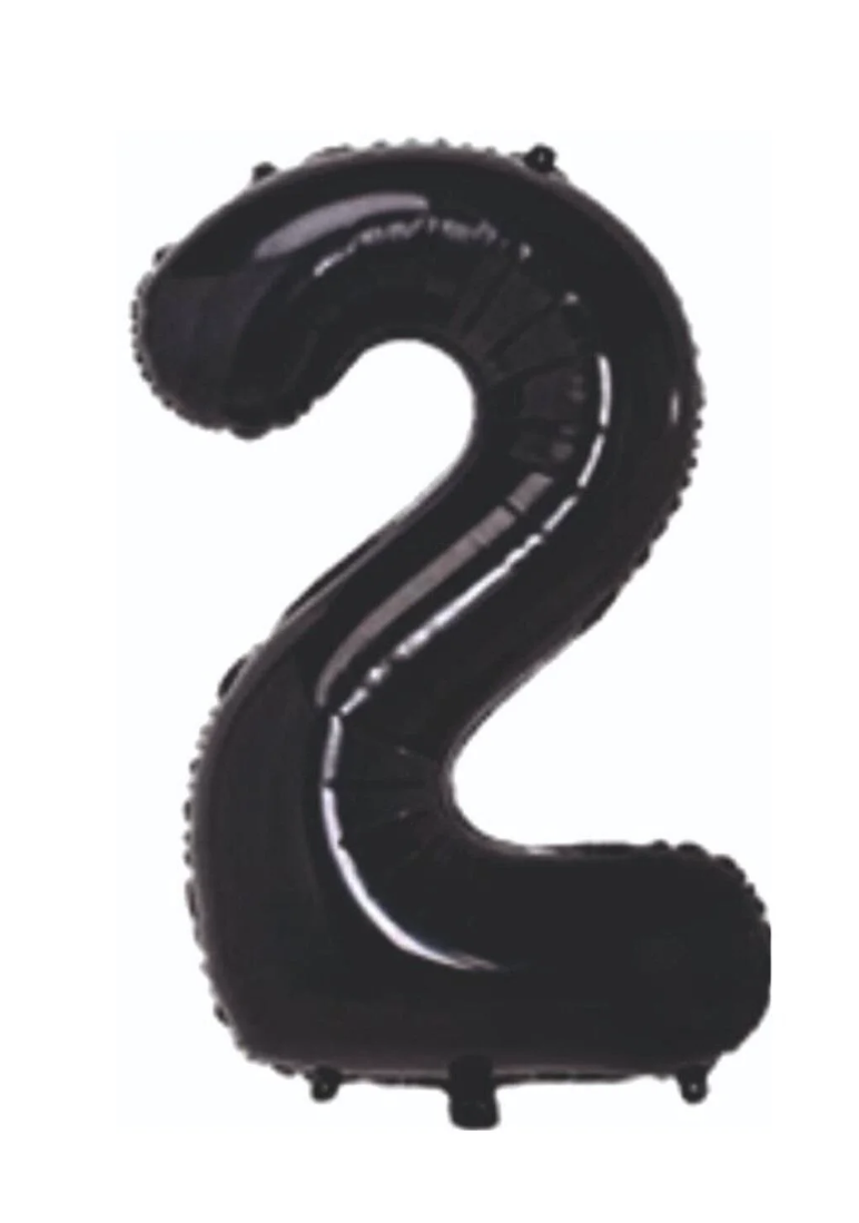 2 RAKAM FOLYO BALONLAR HELYUM UYUMLU 34 İNÇ 76 CM